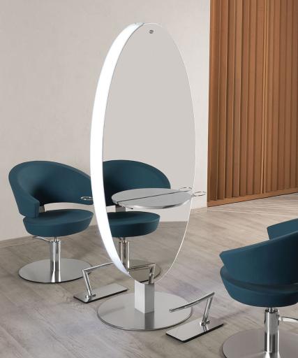 Hairdressing mirror: Mercury Island - In foto: MI/600-05 - Salon Ambience